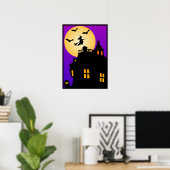 Affiche de la maison hantée d'Halloween (Bureau à domicile)