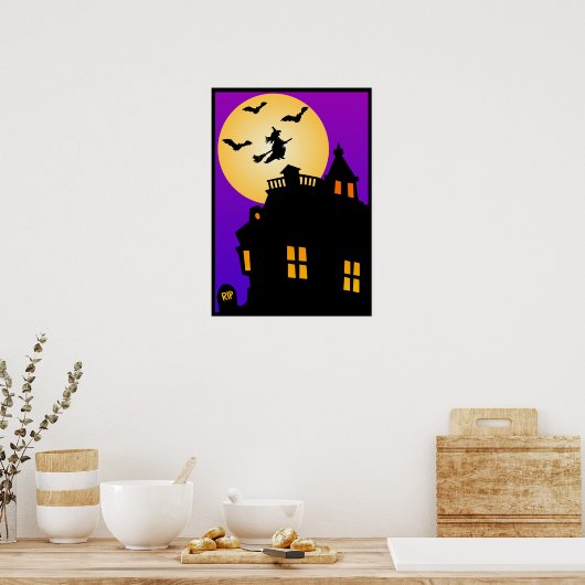 Affiche de la maison hantée d'Halloween (Cuisine)