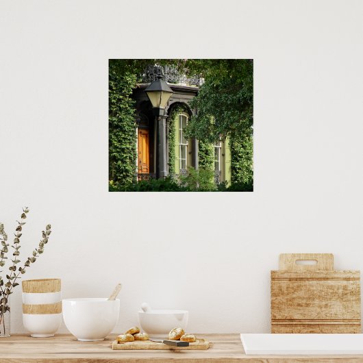 Affiche de la maison historique de Savannah (Cuisine)