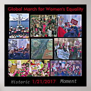 Affiche de la Marche mondiale pour l'égalité des f