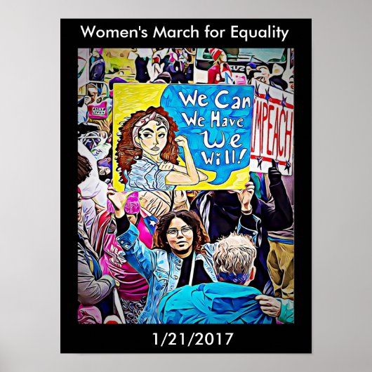 Affiche de la Marche pour l'égalité des femmes (Devant)