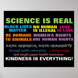 Affiche de la Marche pour les Droits de l'Homme