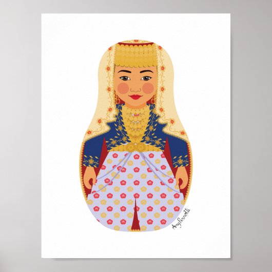 Affiche de la mariée turque Matryoshka (Devant)