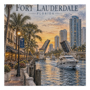 Affiche de la marina de Fort Lauderdale #087