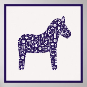 Affiche de la Marine Dala Horse