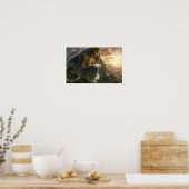 Affiche de la Mère Terre dans une vallée de lumièr (Cuisine)