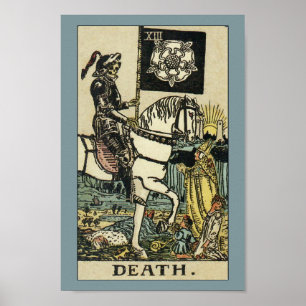Affiche de la mort Rider-Waite-Smith