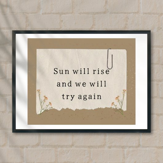 Affiche de la motivation de la vie