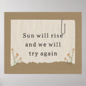 Affiche de la motivation de la vie (Devant)