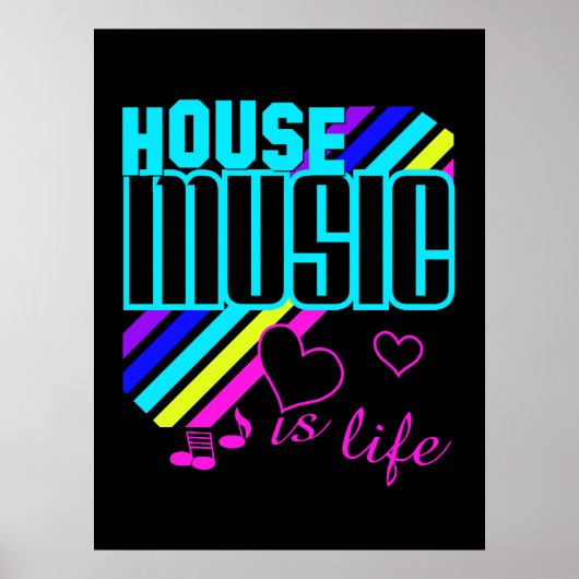 Affiche de la musique House (Devant)