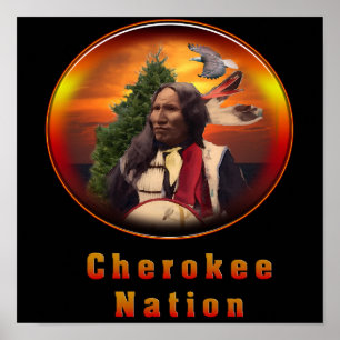 Affiche de la nation Cherokee