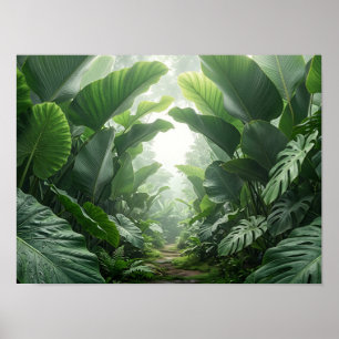 Affiche de la nature tropicale du canyon botanique