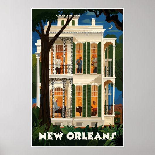 affiche de La Nouvelle-Orléans (Devant)