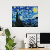 Affiche de La Nuit étoilée de Van Gogh (Bureau à domicile)