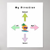 Affiche de la nurserie de bébé pour la direction m (Devant)