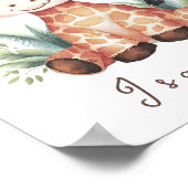 Affiche de la nurserie de la girafe – Art mural sa (Coin)