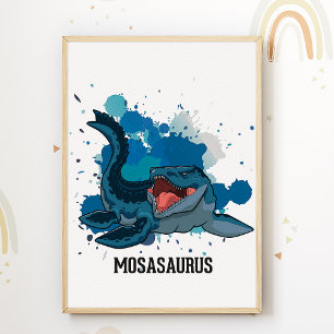 Affiche de la nurserie de Mosasaure pour la chambr