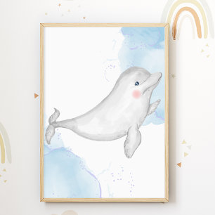 Affiche de la nurserie des dauphins Animaux marins