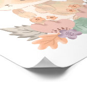 Affiche de la nurserie du petit lapin mignon décor (Coin)