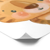 Affiche de la nurserie du safari tigre Impression  (Coin)