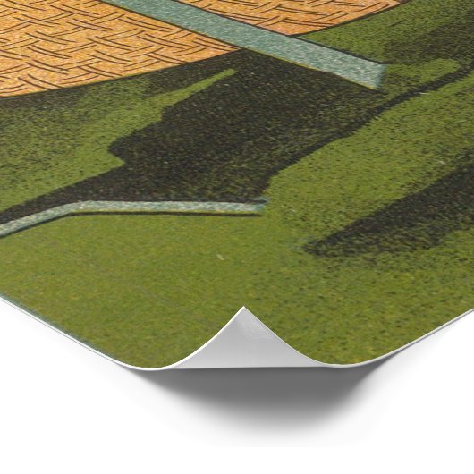 Affiche de la nurserie forestière vintage Sibylle  (Coin)