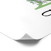 Affiche de la nurserie Monogram T Lavande Eucalypt (Coin)