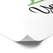 Affiche de la nurserie Monogram Y Lavande Eucalypt (Coin)