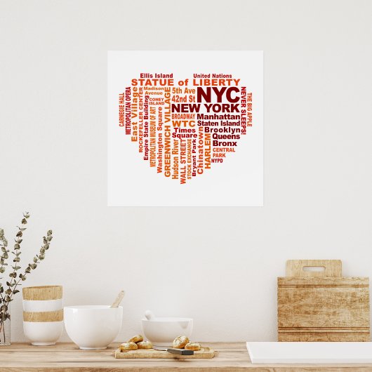 Affiche de la NYC (Cuisine)