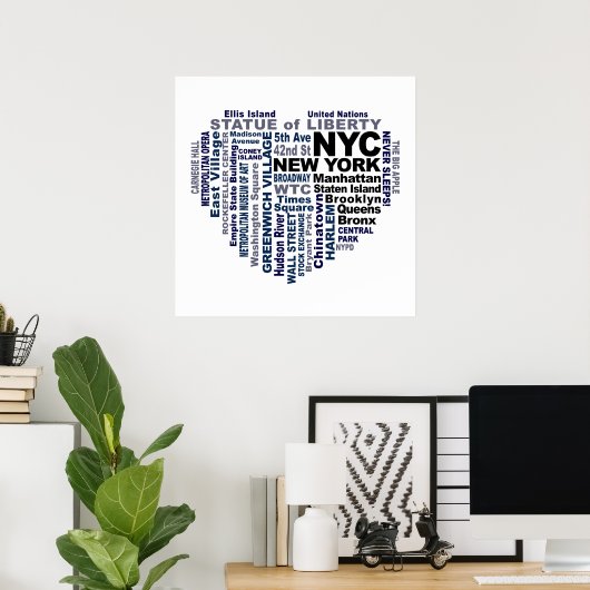 Affiche de la NYC (Bureau à domicile)