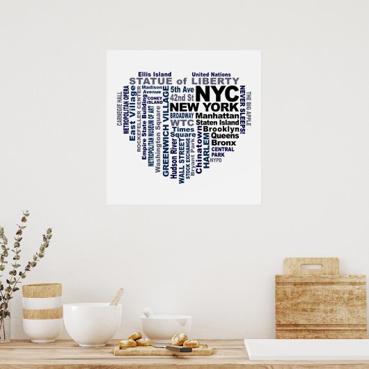 Affiche de la NYC (Cuisine)