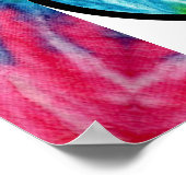 Affiche de la paix Tie Dye (Coin)