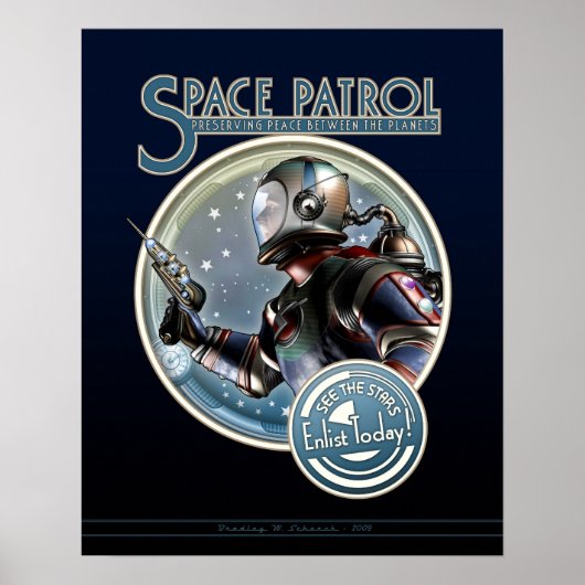 Affiche de la patrouille spatiale (16 x 20 po) (Devant)