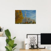Affiche de la peinture du temple de Mount Timpanog (Bureau à domicile)