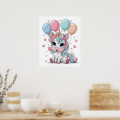 Affiche de la pépinière de licorne (Cuisine)