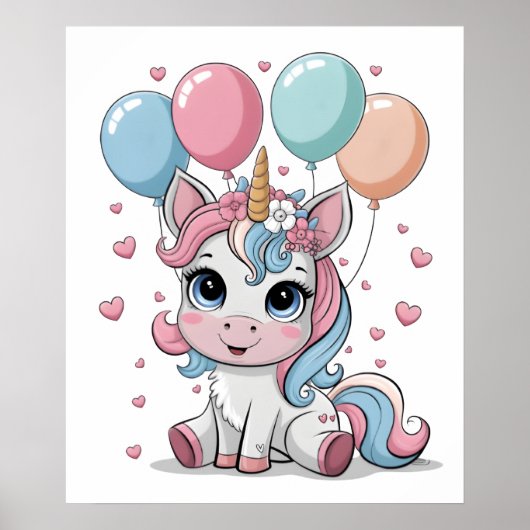 Affiche de la pépinière de licorne (Devant)