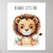 Affiche de la pépinière Lion Safari – Sois courage (Devant)