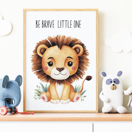 Affiche de la pépinière Lion Safari – Sois courage