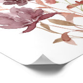 Affiche de la pépinière papillon fleurs décoration (Coin)