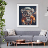 Affiche de la pépinière spatiale de koala astronau