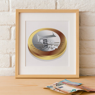 Affiche de la pièce d'un euro