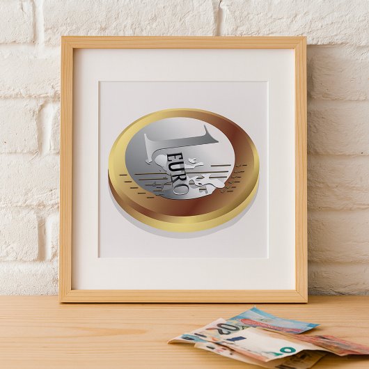 Affiche de la pièce d'un euro