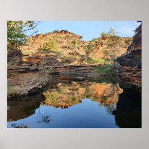 Affiche de la piscine de roche de l'Outback