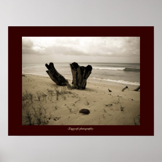 affiche de la plage (Devant)