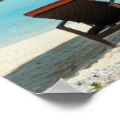 Affiche de la plage de Bora Bora (Coin)