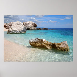 Affiche de la plage de Cala Mariolu, Sardaigne