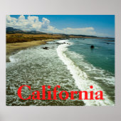 Affiche de la plage de Californie (Devant)