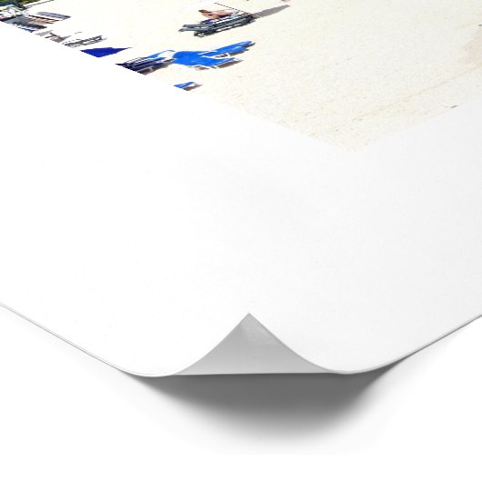 Affiche de la plage de grue (Coin)