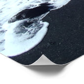 Affiche de la plage de sable noir de Big Island Ha (Coin)