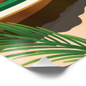 Affiche de la plage de Sayulita au Mexique (Coin)