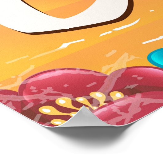 Affiche de la plage de voyage de Cook Islands Vint (Coin)